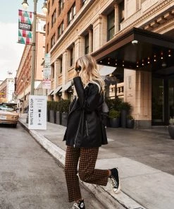 ACOA New Arrivals Arlo Black Vegan Leather Moto Jacket