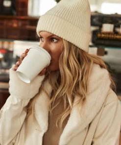 Anarchy Street CLOTHING SoHo Ivory Knit Beanie