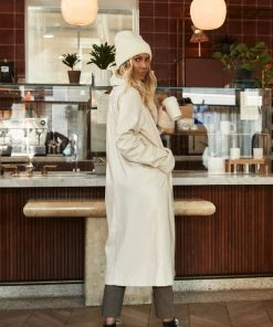 Bailey Rose Bernadette Cream Vegan Leather Jacket 14 Bailey Rose Bernadette Cream Vegan Leather Jacket