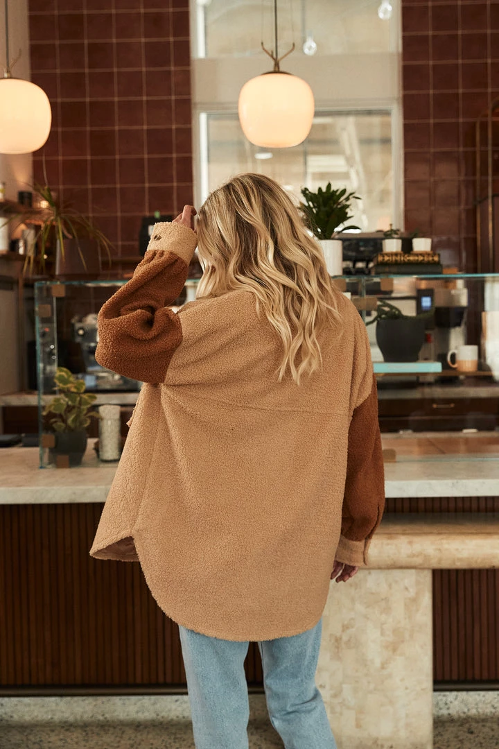 ACOA Chile Colorblock Sherpa Shacket 7 ACOA Chile Colorblock Sherpa Shacket