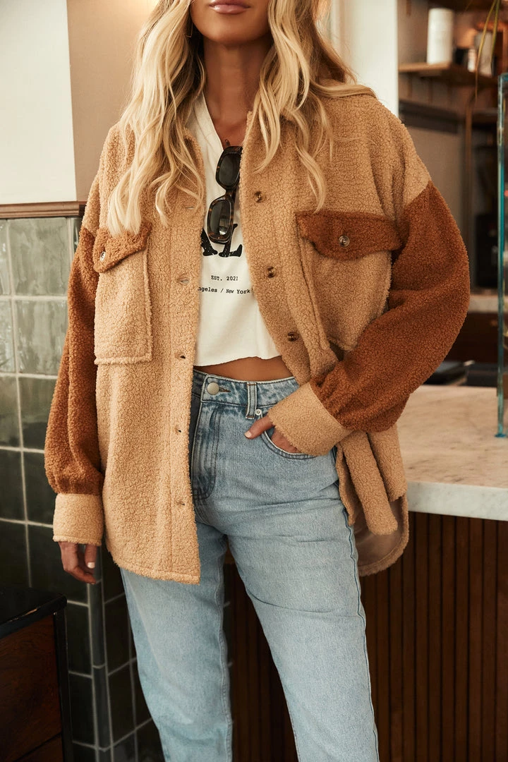 ACOA Chile Colorblock Sherpa Shacket 8 ACOA Chile Colorblock Sherpa Shacket