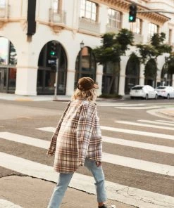 ACOA Bad Influence Purple Plaid Shacket