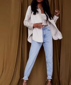 CENTRO INTERNATIONAL SOURCING LTD Norah Light Wash Mom Jeans CLOTHING 14 CENTRO INTERNATIONAL SOURCING LTD Norah Light Wash Mom Jeans CLOTHING