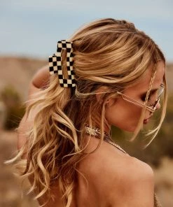 ANA ACC Alanna Black Checkered Clip