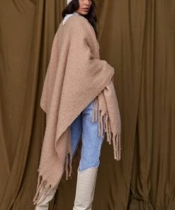 FAME New Arrivals Acadia Tan Poncho