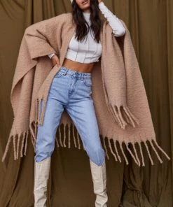 FAME New Arrivals Acadia Tan Poncho