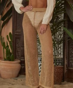 BEIGE BOTANY CLOTHING Aidi Beige Crochet Pant 15 BEIGE BOTANY CLOTHING Aidi Beige Crochet Pant