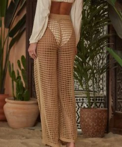BEIGE BOTANY CLOTHING Aidi Beige Crochet Pant 12 BEIGE BOTANY CLOTHING Aidi Beige Crochet Pant