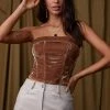 ET CLET Aleeza Bronze Velvet Corset 1 ET CLET Aleeza Bronze Velvet Corset