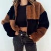 LE LIS CLOTHING Kodiak Colorblock Faux Fur Jacket 2 LE LIS CLOTHING Kodiak Colorblock Faux Fur Jacket