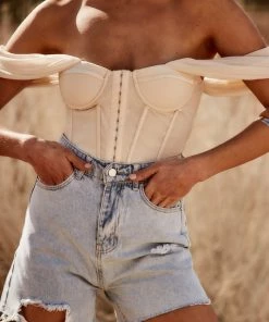 Adele B CLOTHING Besame Cream Corset Top