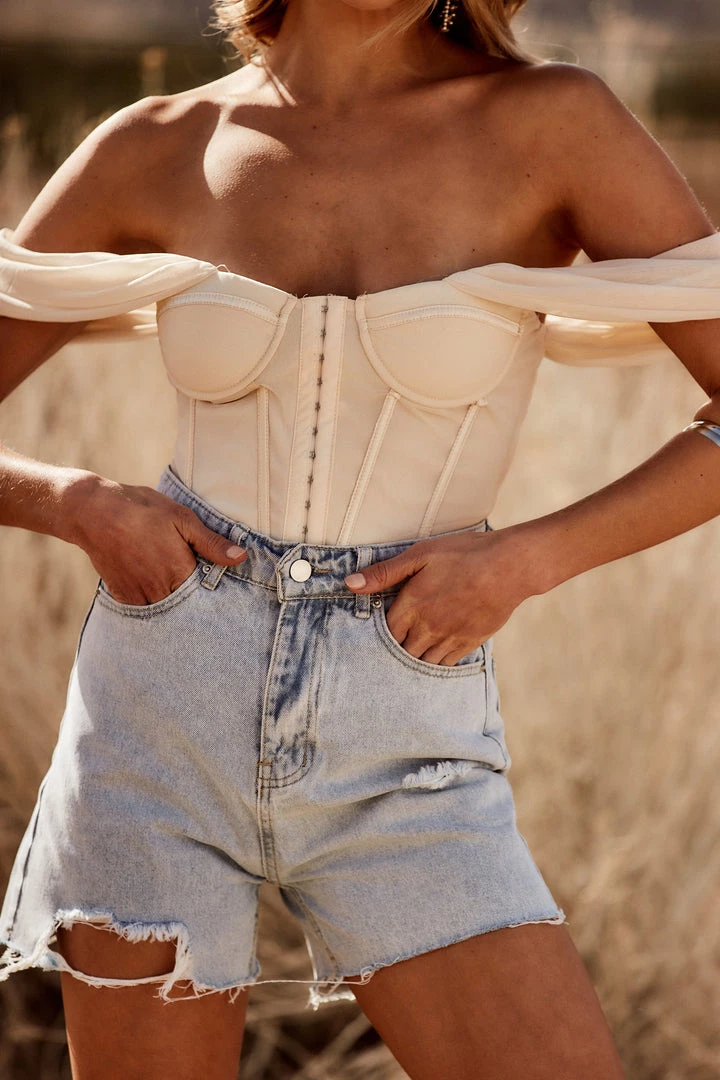 Adele B CLOTHING Besame Cream Corset Top 3 Adele B CLOTHING Besame Cream Corset Top