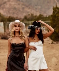 Adele B Candace Black Mini Slip Dress CLOTHING