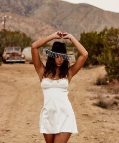 Adele B Candace White Mini Slip Dress CLOTHING