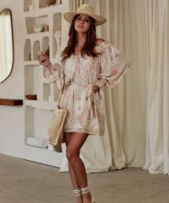 Dress Forum CLOTHING Bianco Beige Mini Dress