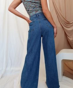 BEIGE BOTANY Lincoln Blue High Rise Wide Leg Jeans 20 BEIGE BOTANY Lincoln Blue High Rise Wide Leg Jeans