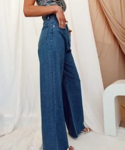 BEIGE BOTANY Lincoln Blue High Rise Wide Leg Jeans 21 BEIGE BOTANY Lincoln Blue High Rise Wide Leg Jeans