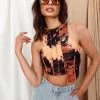 REHAB Mariah Asymmetrical Multi Crop Top