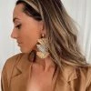 IGOU Canopy Gold And Silver Floral Earrings New Arrivals 1 IGOU Canopy Gold And Silver Floral Earrings New Arrivals
