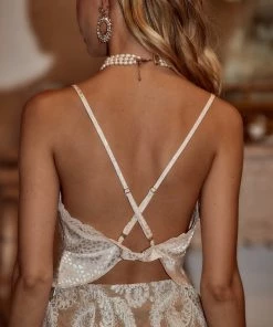 ACOA Cheri Pearl Satin Camisole