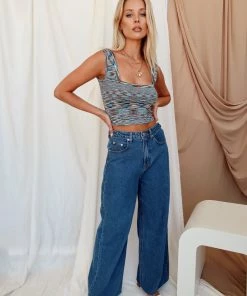 BEIGE BOTANY Lincoln Blue High Rise Wide Leg Jeans 14 BEIGE BOTANY Lincoln Blue High Rise Wide Leg Jeans