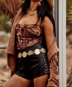 AFTER STITCH Daytona Brown Swirl Bodysuit