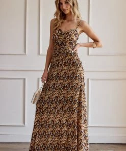 Sweet Lemon Dahlia Floral Maxi Dress CLOTHING