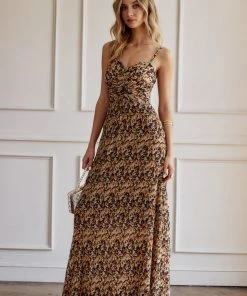 Sweet Lemon Dahlia Floral Maxi Dress CLOTHING
