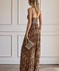 Sweet Lemon Dahlia Floral Maxi Dress CLOTHING