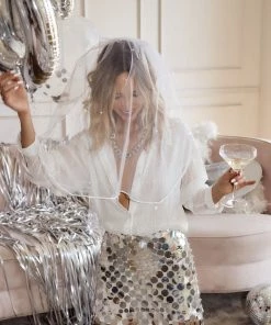 Modern Bridge International Co,Ltd. FLAT/RM B 3/F WING CHEONG COMM BLDG 19-25 JERVOIS STREET SHEUNG WAN HKWINK Diana Silver Disco Skirt CLOTHING