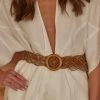 FAME Dima Brown Braided Belt 2 FAME Dima Brown Braided Belt