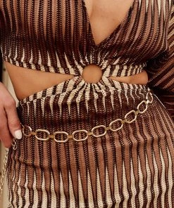 ALUMAUSA Innerbloom Gold Chain Belt