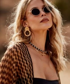 IGOU Cleo Herringbone Gold Necklace New Arrivals