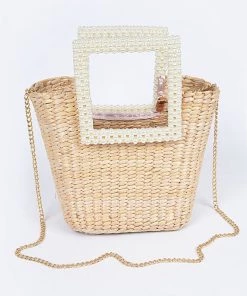 H&D Maisie Pearl Straw Bag New Arrivals