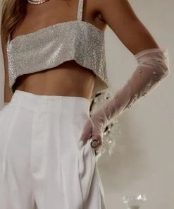 IGOU Adaline Pearl Bridal Gloves New Arrivals