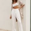 ET CLET Jaxon White Wide Leg Trousers CLOTHING 1 ET CLET Jaxon White Wide Leg Trousers CLOTHING