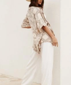 ET CLET Jaxon White Wide Leg Trousers CLOTHING