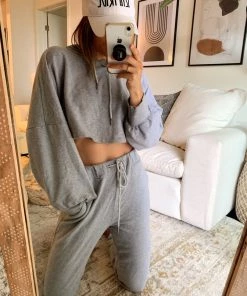 5th Culture Stay Ready Grey Joggers CLOTHING