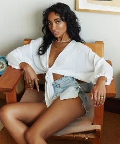 ACOA Mandi White Wrap Top 14 ACOA Mandi White Wrap Top