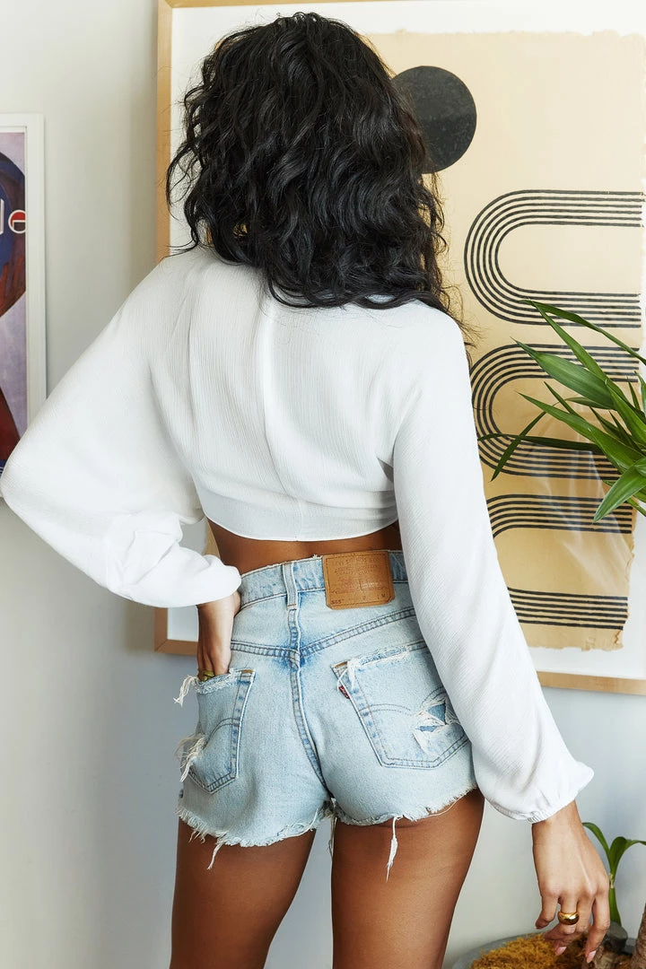 ACOA Mandi White Wrap Top 9 ACOA Mandi White Wrap Top