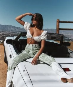 Modern Bridge International Co,Ltd. FLAT/RM B 3/F WING CHEONG COMM BLDG 19-25 JERVOIS STREET SHEUNG WAN HKWINK Spring To Come Green Tie Dye Pants CLOTHING