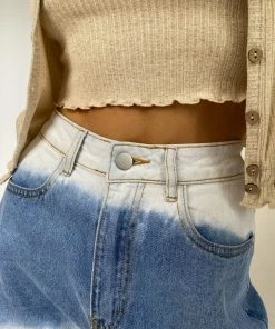 Blue Blush Heat Wave Denim Shorts CLOTHING