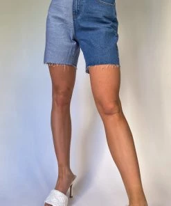 Bailey Rose Good Time Two Tone Denim Shorts