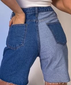 Bailey Rose Good Time Two Tone Denim Shorts