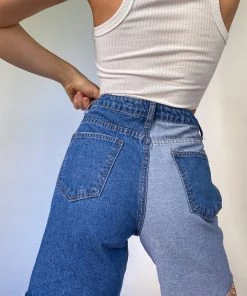 Bailey Rose Good Time Two Tone Denim Shorts