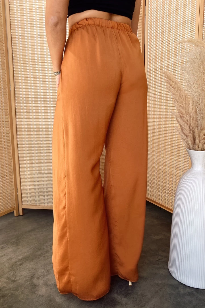 HYFVE Dalia Front Slit Caramel Pants CLOTHING 9 HYFVE Dalia Front Slit Caramel Pants CLOTHING