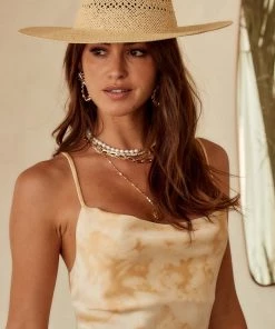 FAME Isla Ivory Straw Fedora