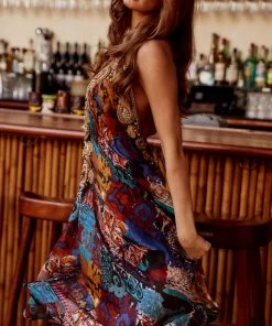 MANISH VAID Jasmine Gold Embroidered Cover Up