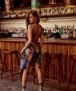 MANISH VAID Jasmine Gold Embroidered Cover Up