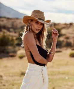 ET CLET London Time Black Satin Top CLOTHING